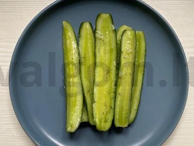 Agurkų užkandis maišelyje per 30 minučių Žingsnis 8