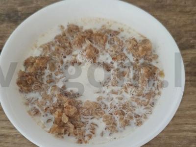 Kasha su pienu ir grikių dribsniais Žingsnis 5