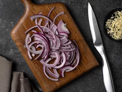 Salotas su žaliąja pupelių ir midijomis Žingsnis 2