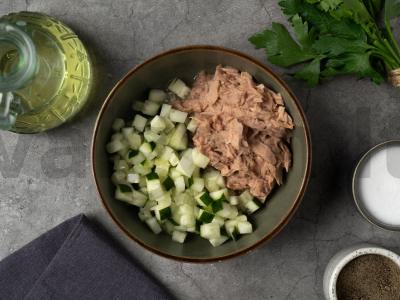 Salotos su tunu ir edamame Žingsnis 4