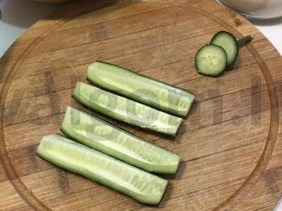 Užkandžių agurkai su česnaku Žingsnis 1