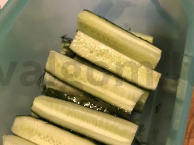 Užkandžių agurkai su česnaku Žingsnis 4