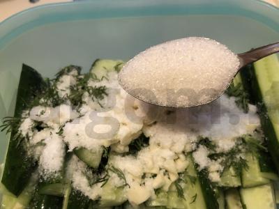 Užkandžių agurkai su česnaku Žingsnis 7