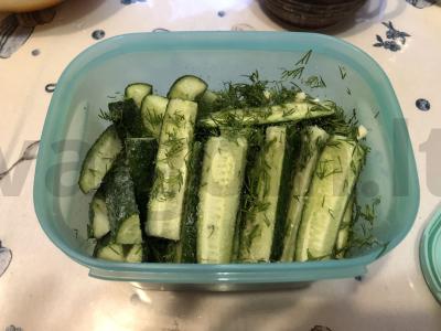 Užkandžių agurkai su česnaku Žingsnis 8