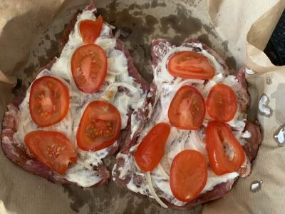 Kiauliena su daržovėmis ir sūriu orkaitėje Žingsnis 5