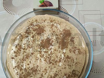 Tortas „Kremas-brulė“ su kondensuoto pieno kremu Žingsnis 4