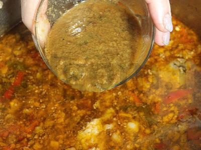 Harcho su graikiniais riešutais ir tkemali padažu Žingsnis 17