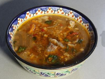 Harcho su graikiniais riešutais ir tkemali padažu Žingsnis 20