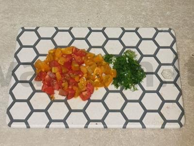 Vištienos filė po sūrio ir pomidorų šydu Žingsnis 2