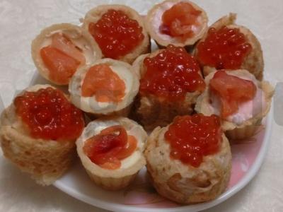 Blynų sraigės su raudonąja ikra pagrindine nuotrauka