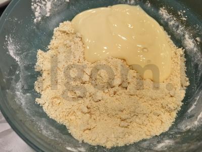 Sausainiai su kondensuotu pienu arbatai Žingsnis 2