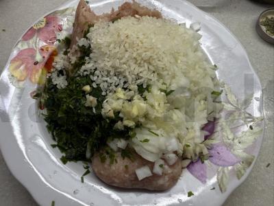 Vištienos faršo dolma Žingsnis 2