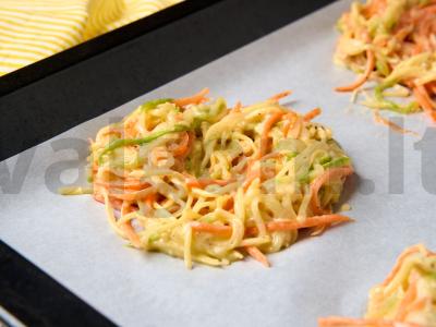 Daržovių lizdai su sūriu Žingsnis 4