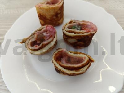 Blynelių ritinėliai su įdaru Žingsnis 6