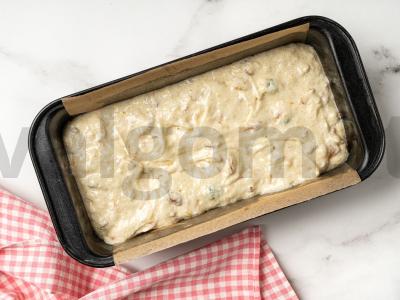 Apelsinų keksas su cukatais ir migdolais Žingsnis 6