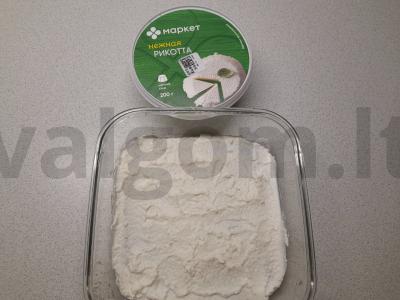 PP desertas su minkštos rikotos kremu mikrobangų krosnelėje Žingsnis 5