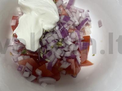 Salotas su pistacijomis ir pomidoru „Kaimiškas“ Žingsnis 4