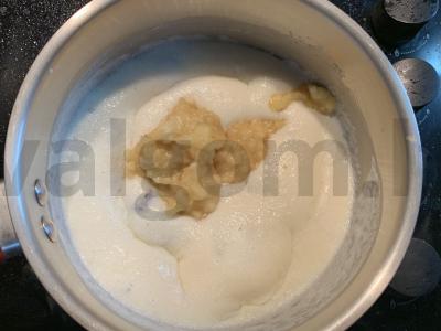 Manų košė su bananais ir džiovintais vaisiais Žingsnis 4