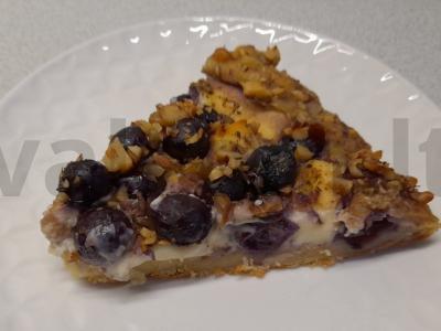 Varškės galeta su lydytu sūriu ir vynuogėmis pagrindine nuotrauka