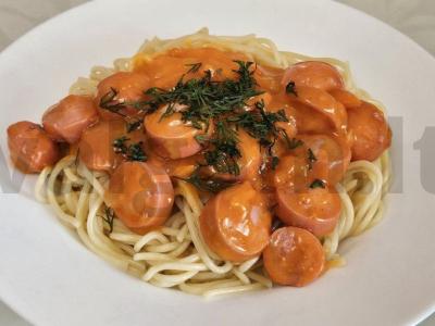 Spagečiai su pomidorų padažu pagrindine nuotrauka