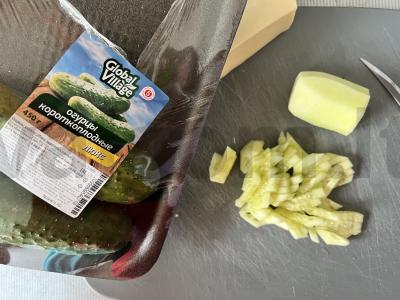 Tortilija su sūriu ir rūkytomis dešromis Žingsnis 6