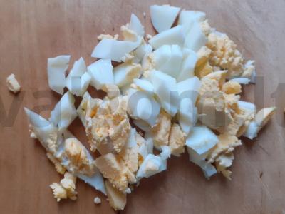 Užkandis iš lavašo su pesto, rukola ir kiaušiniu Žingsnis 2