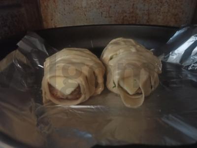 Kotletai tešloje su sūriu ir žolelėmis Žingsnis 5