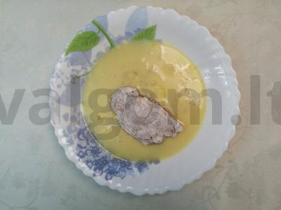 Vištienos sumuštiniai kukurūzų džiūvėsėliuose Žingsnis 7