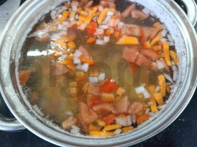 Daržovių sriuba-pyragas su sūriu Žingsnis 3