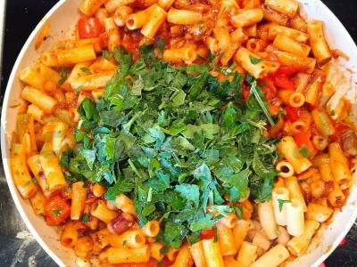 Makaronai su jūros gėrybėmis pietums Žingsnis 7