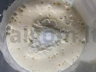 Mėlynių pyragas arbatai Žingsnis 4