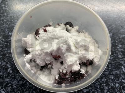 Mėlynių pyragas arbatai Žingsnis 5