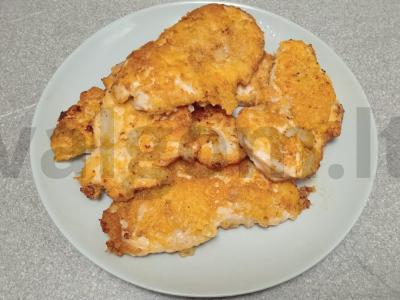 Vištienos krūtinėlės kotletai sūrio paniravime Žingsnis 9