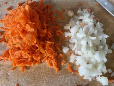 Sriuba su grikiais ir sardinėmis per 30 minučių Žingsnis 3