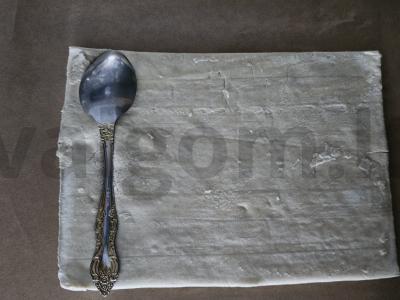 Valgomos šaukšteliai iš tešlos su sviestu ir upėtakiu Žingsnis 1