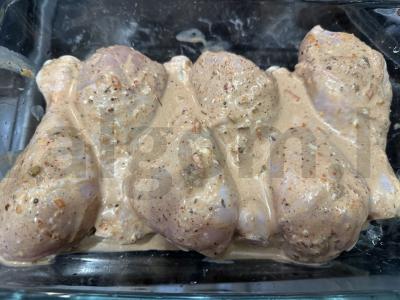 Vištienos blauzdelės tešloje Žingsnis 1