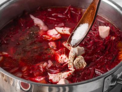 Šaltibarščiai su šviežiais pomidorais Žingsnis 8