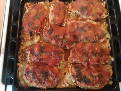 Kopūstai, kepti su faršu pagrindine nuotrauka