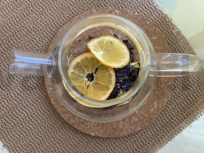 Mėlynojo aguonų arbata su apelsinu ir imbieru Žingsnis 4