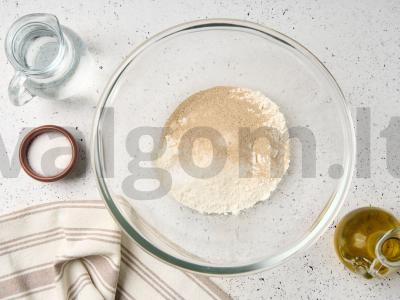 Pica „Čizburgeris“ Žingsnis 1