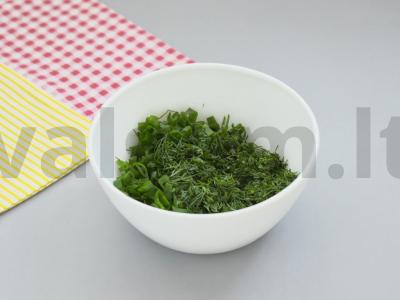 Okroška su dešrelėmis majoneze Žingsnis 6