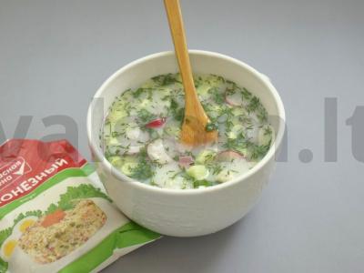 Okroška su dešrelėmis majoneze Žingsnis 7