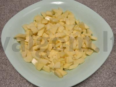 Anties sultinys su namine makaronais Žingsnis 1