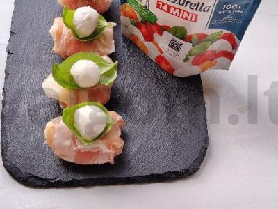 Kriaušių kanapė su bekonu ir mocarela Žingsnis 5