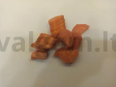 Tostai su grietinės ir ikrų padažu bei virtomis morkomis Žingsnis 2