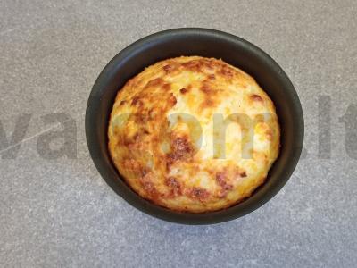 Varškės apkepas su kukurūzų dribsniais Žingsnis 7