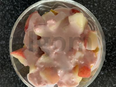 Desertas su zefyrais, vaisiais ir kukurūzų dribsniais Žingsnis 9