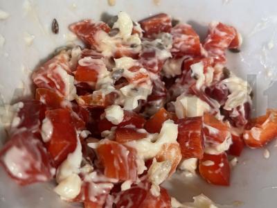 Užkandžių brusketės su paprika Žingsnis 5