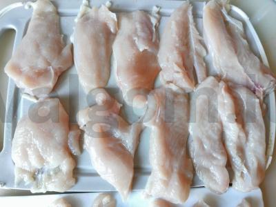 Sumuštinis su vištienos filė pusryčiams Žingsnis 1