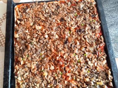 Pyragas su keptais grybais Žingsnis 7